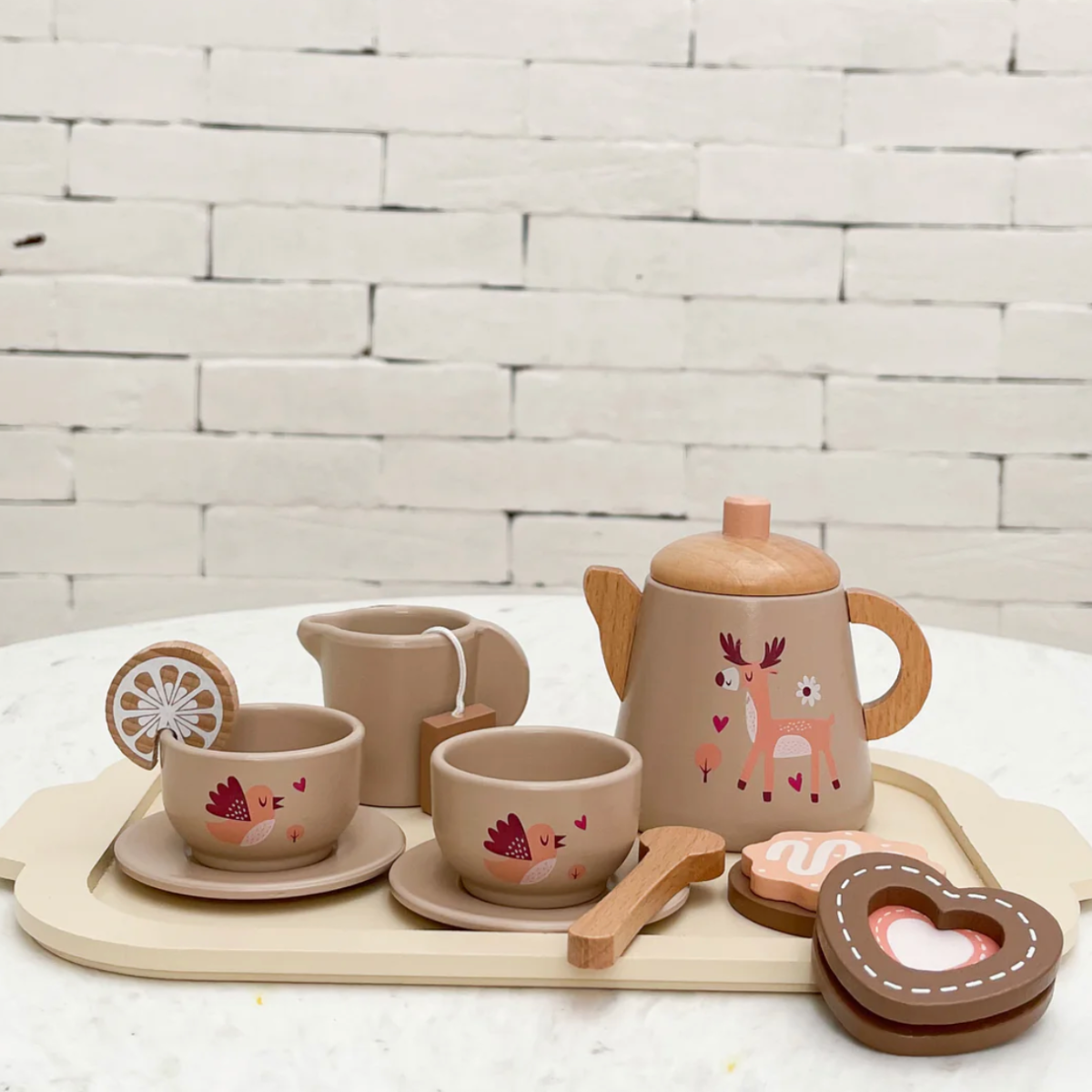 Conjunto de Chá para Crianças - Rosa Madeira