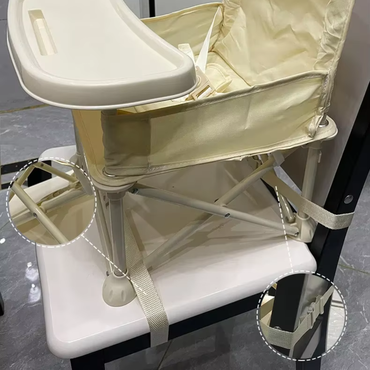 Cadeira Alimentação Infantil - Dobrável 3 em 1