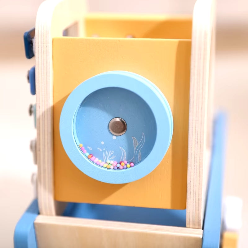 Barco Brinquedo Montessori Madeira - Menino | Bebê Colorido