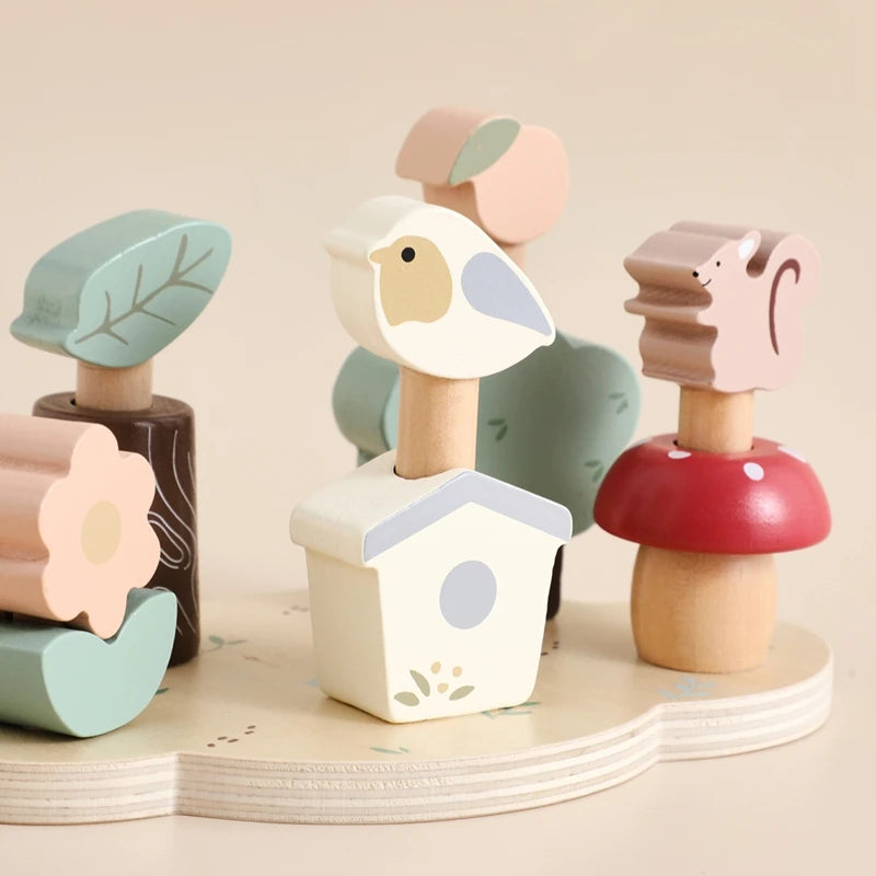 Brinquedos de Madeira Para Bebês Montessori - Ninho de Passarinho | Bebê Colorido