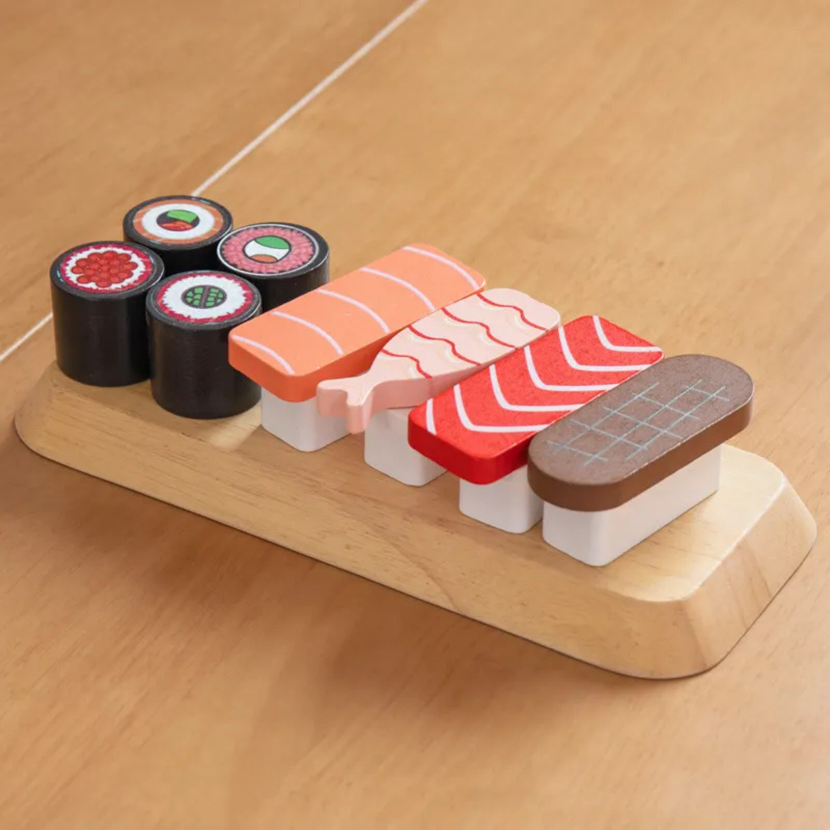Brinquedo Combinado de Sushi - Madeira