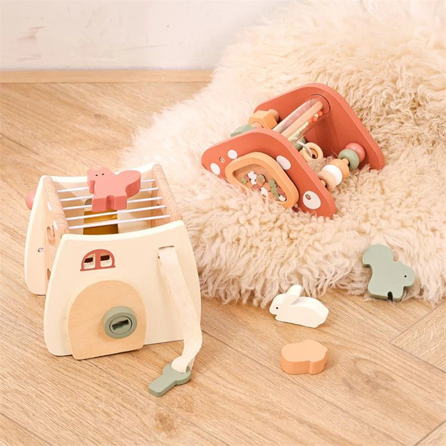 Cogumelo Montessori em Madeira - Brinquedo Educativo Infantil