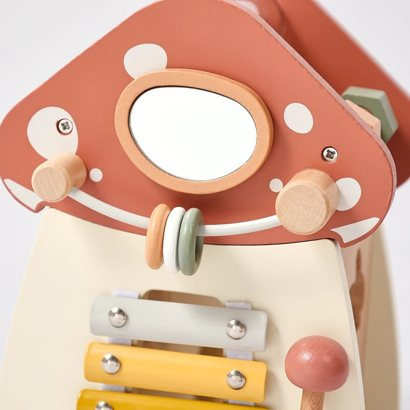 Cogumelo Montessori em Madeira - Brinquedo Educativo Infantil
