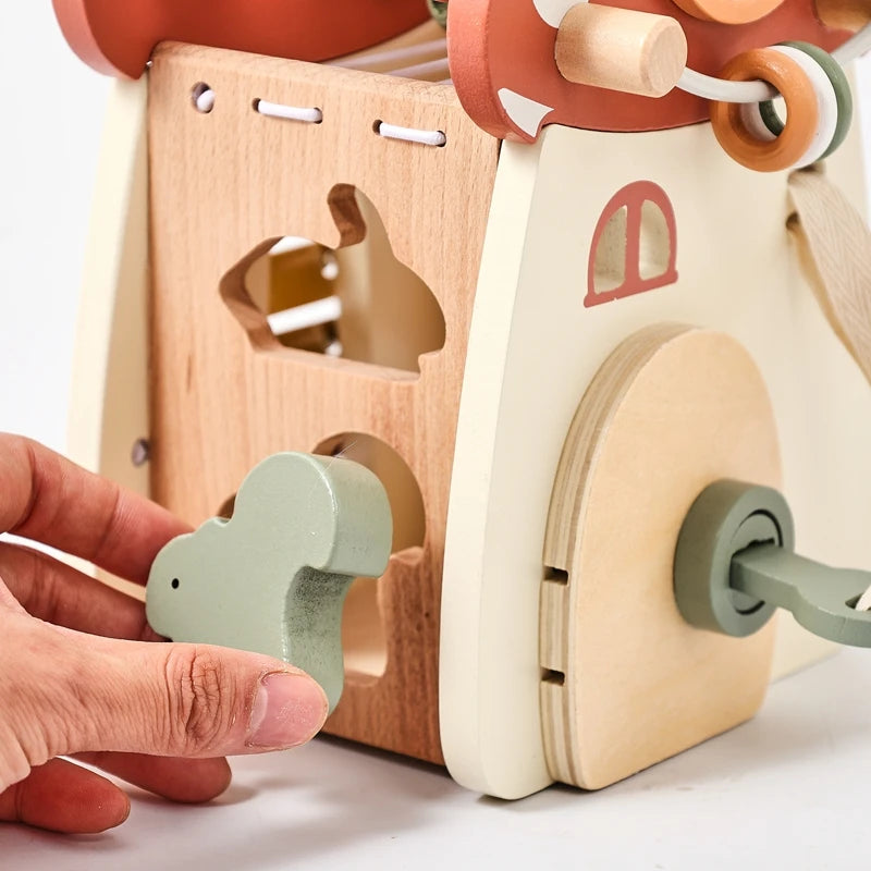 Cogumelo Montessori em Madeira - Brinquedo Educativo Infantil