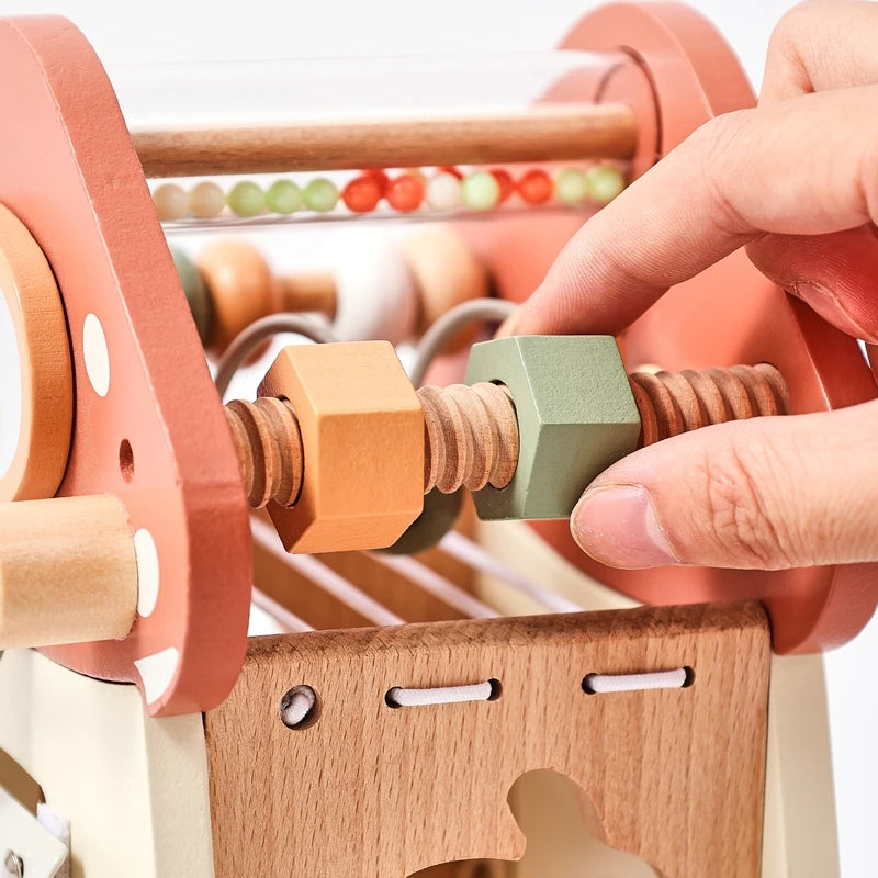 Cogumelo Montessori em Madeira - Brinquedo Educativo Infantil