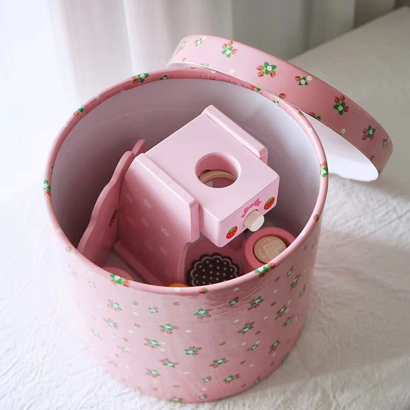 Cafeteira Infantil Realista - Rosa de Madeira | Bebê Colorido