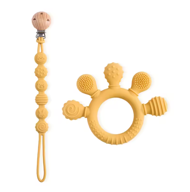 Mordedor de Silicone Com Prendedor - Sensorial