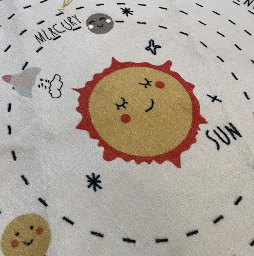 Tapete Redondo de Planetas - Infantil