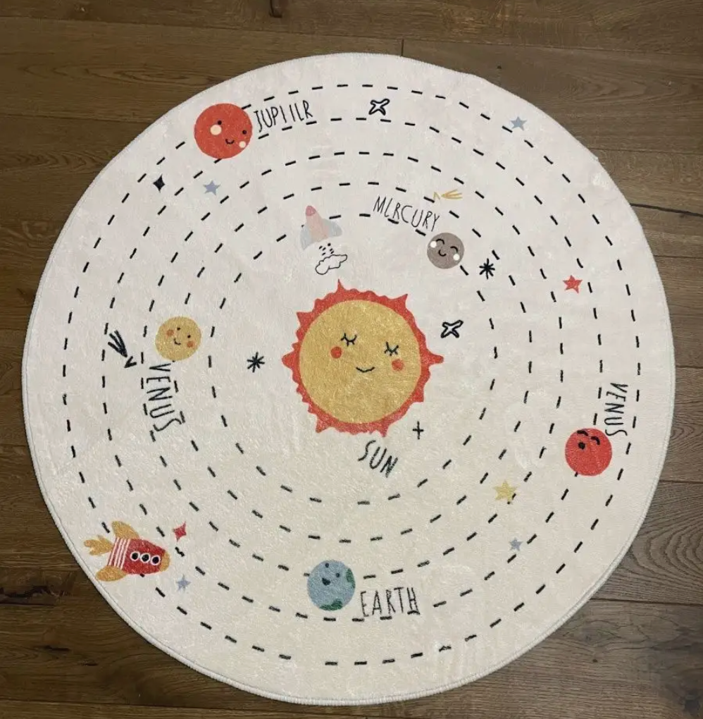 Tapete Redondo de Planetas - Infantil