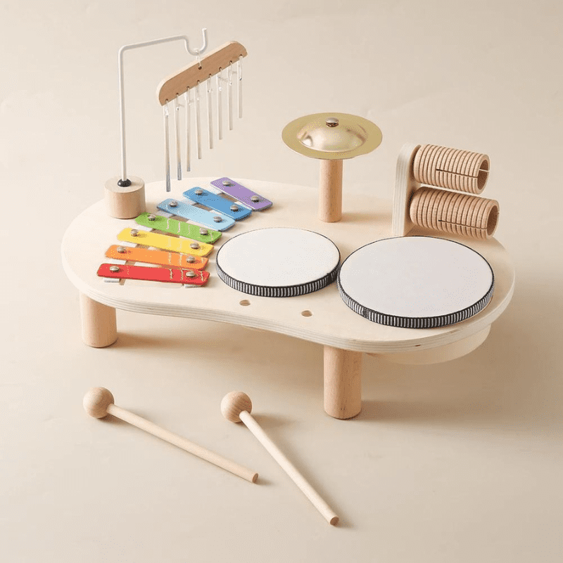 Mesa Pedagógica Musical - Brinquedo Montessori Madeira