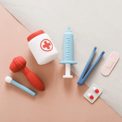 Kit Médico Infantil - Brinquedo Silicone