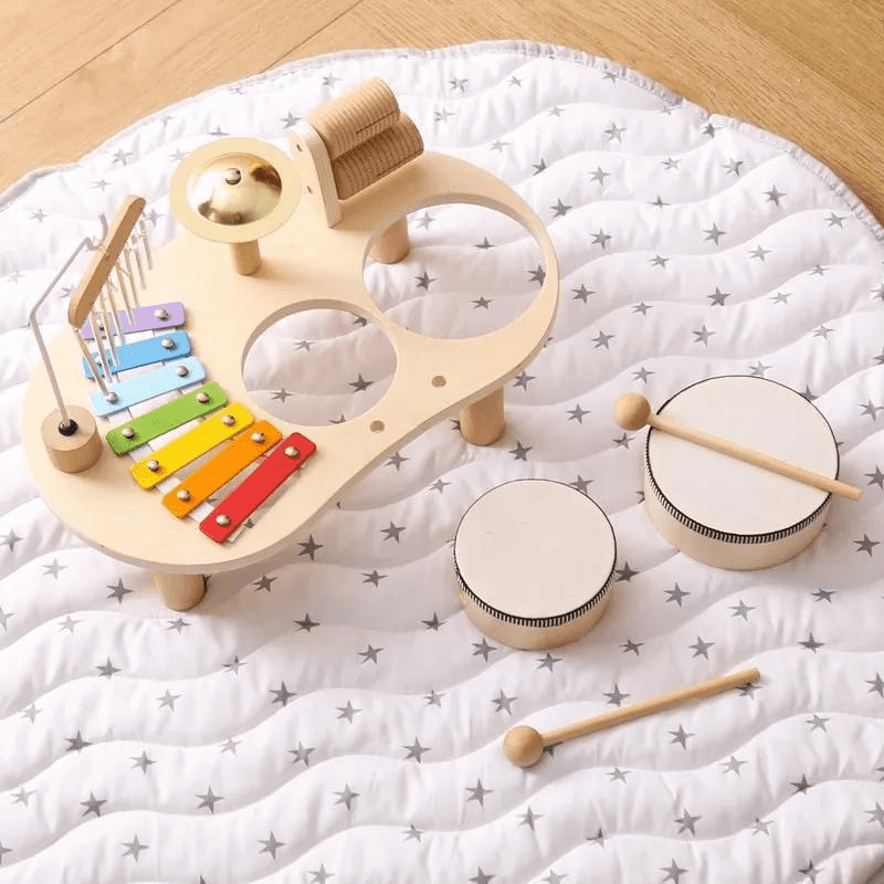 Mesa Pedagógica Musical - Brinquedo Montessori Madeira