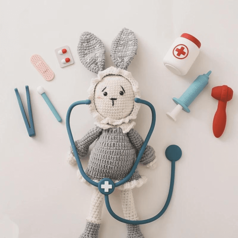 Kit Médico Infantil - Brinquedo Silicone