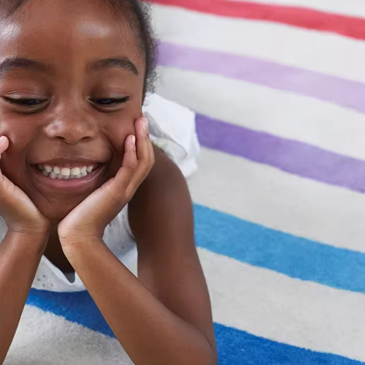 Tapete para Quarto Infantil Retangular - Listras