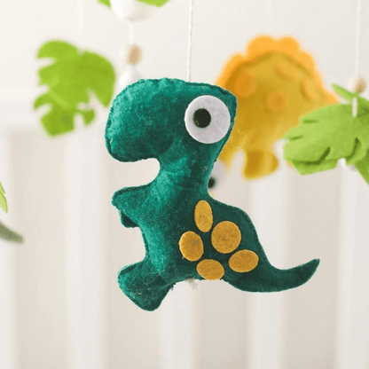 Móbile para Berço Dinossauro - Decoração de Quarto Menino Madeira | Bebê Colorido