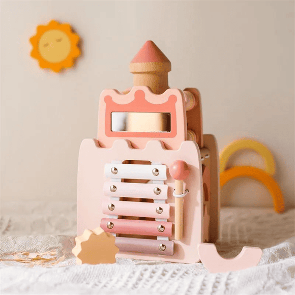 Brinquedo de Madeira Montessori - Castelo Educativo | Bebê Colorido
