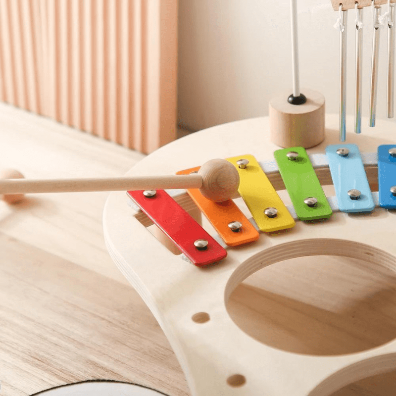 Mesa Pedagógica Musical - Brinquedo Montessori Madeira