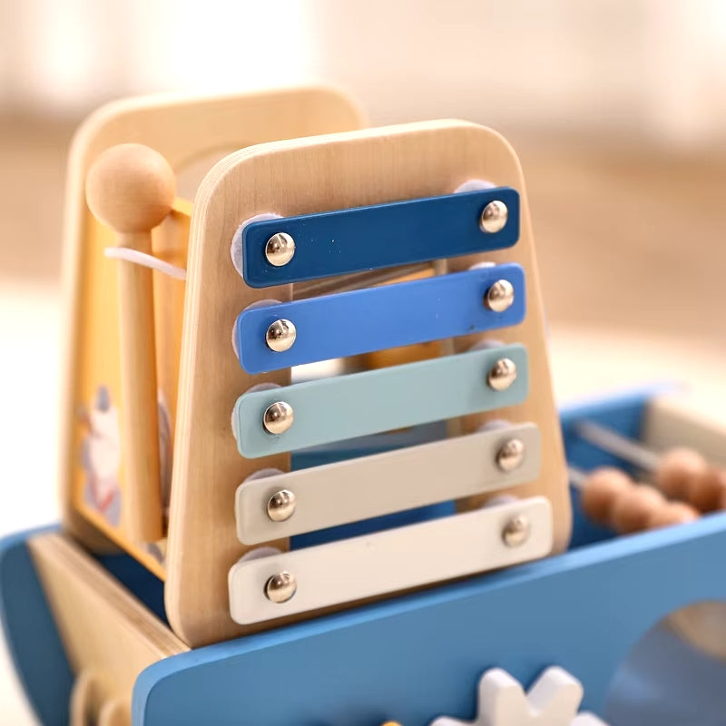 Barco Brinquedo Montessori Madeira - Menino | Bebê Colorido