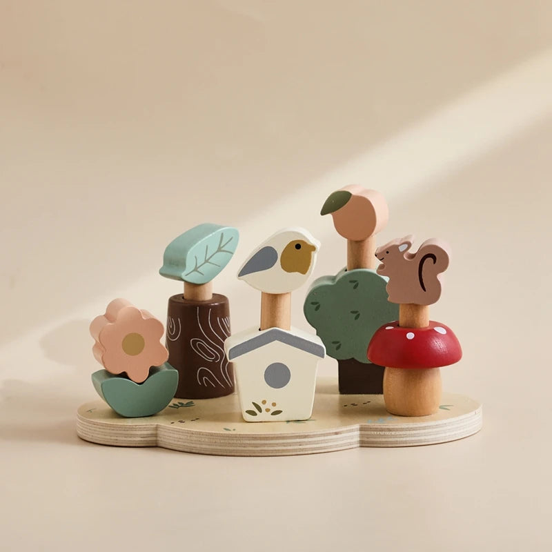 Brinquedos de Madeira Para Bebês Montessori - Ninho de Passarinho | Bebê Colorido