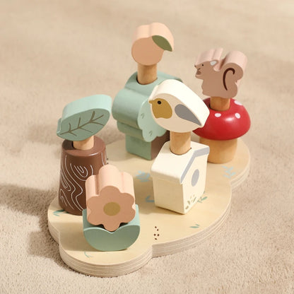 Brinquedos de Madeira Para Bebês Montessori - Ninho de Passarinho | Bebê Colorido