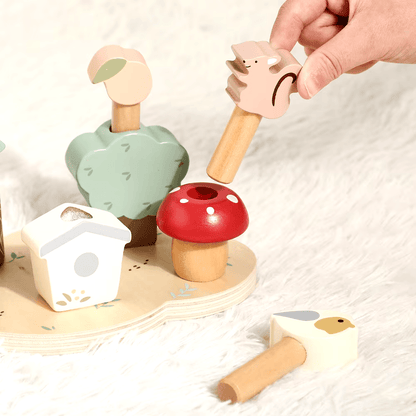 Brinquedos de Madeira Para Bebês Montessori - Ninho de Passarinho | Bebê Colorido