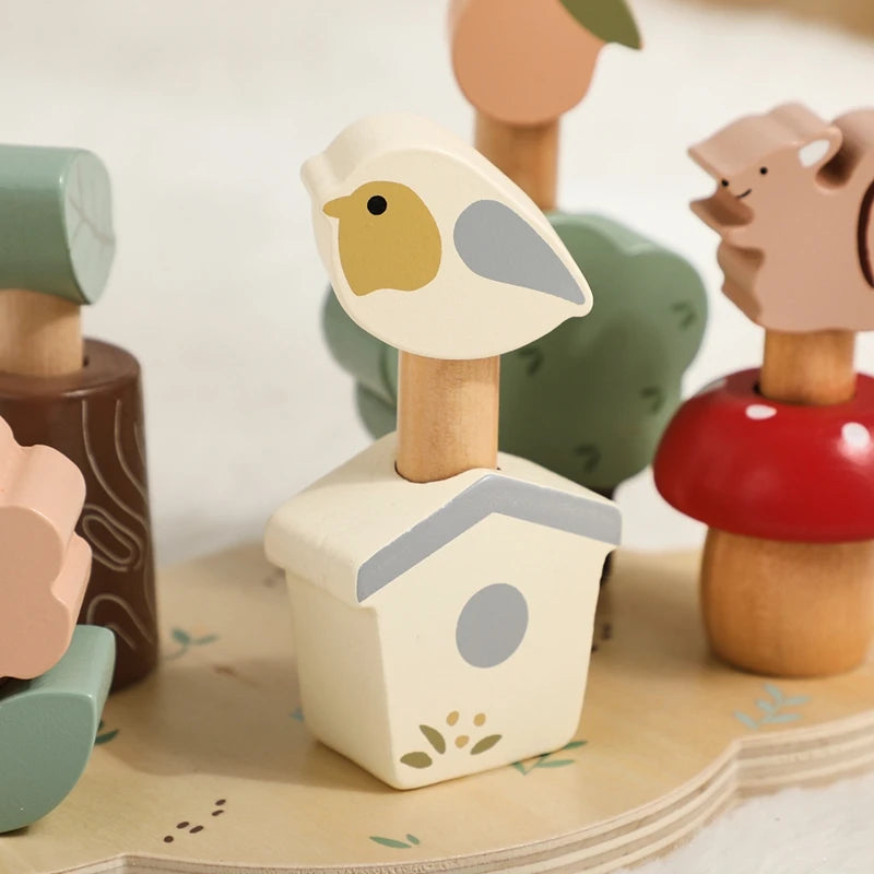 Brinquedos de Madeira Para Bebês Montessori - Ninho de Passarinho | Bebê Colorido