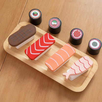 Brinquedo Combinado de Sushi - Madeira