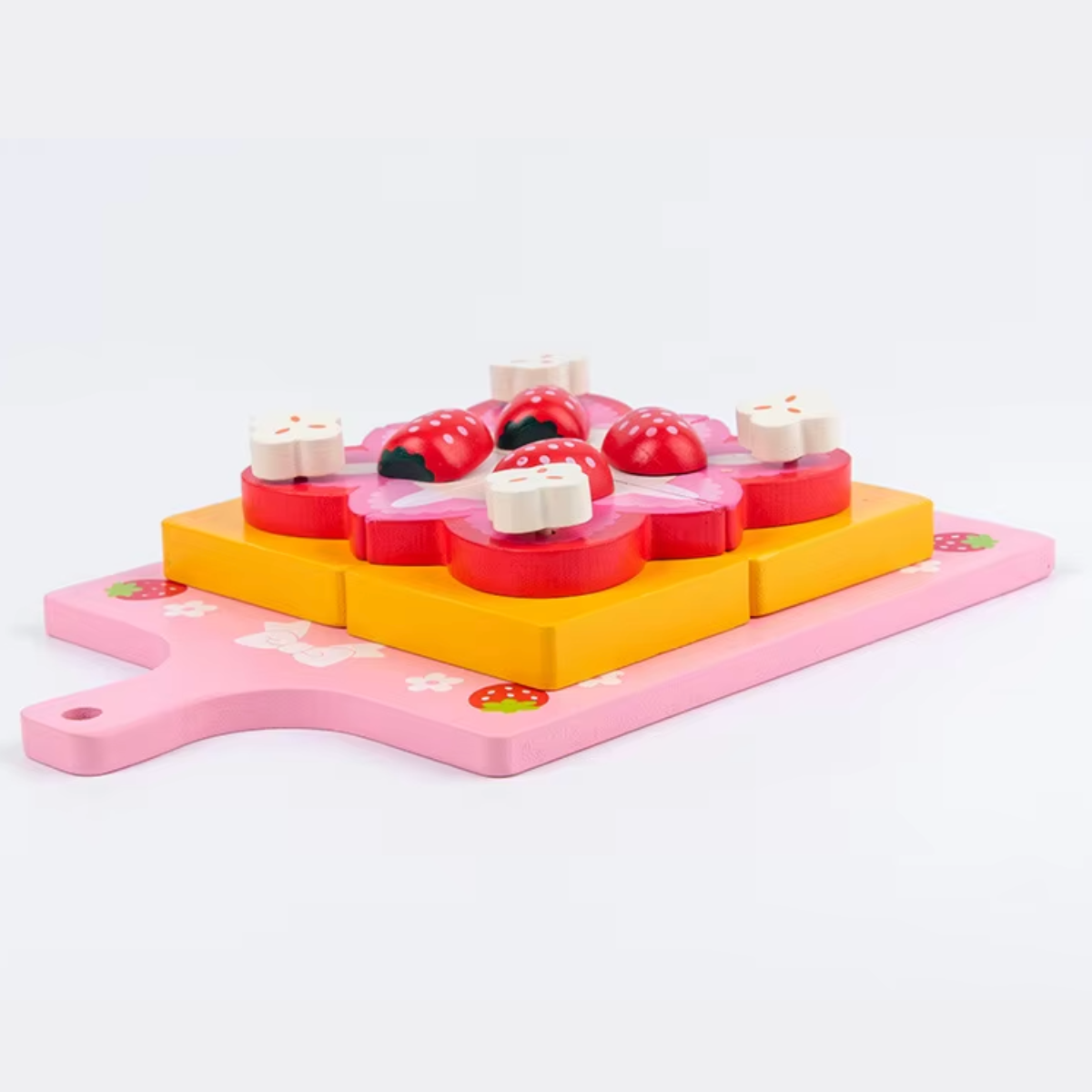 Brinquedo de Cozinha em Madeira - Bolo de Morango 