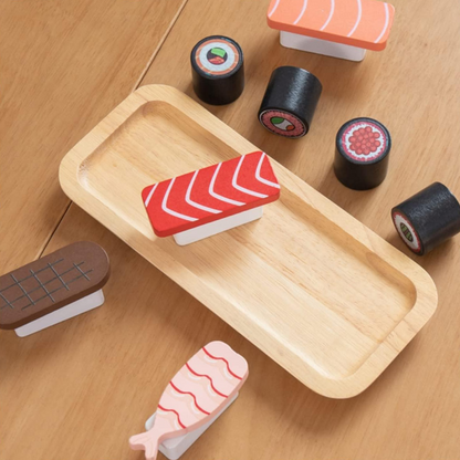 Brinquedo Combinado de Sushi - Madeira