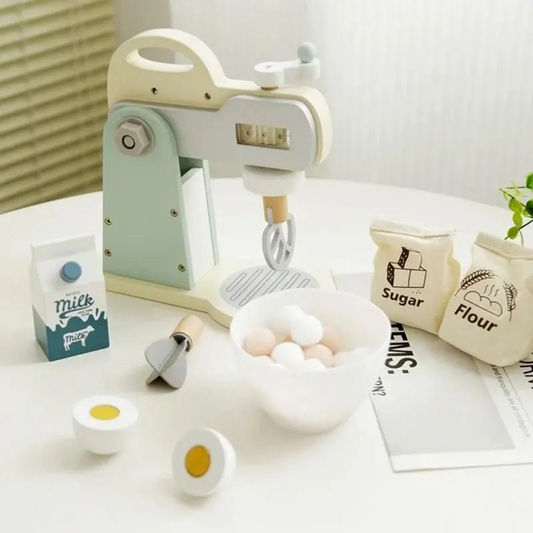 Kit Batedeira de Brinquedo em Madeira - Verde