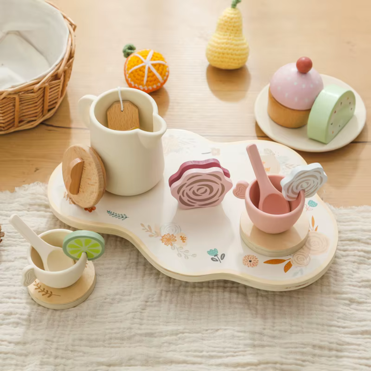 Conjunto de Chá da Tarde Infantil Madeira - Florido