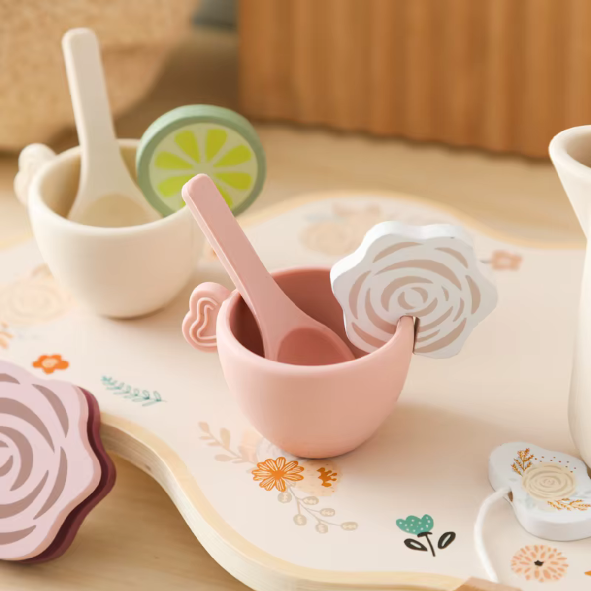 Conjunto de Chá da Tarde Infantil Madeira - Florido