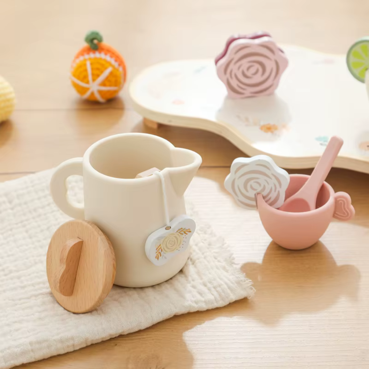 Conjunto de Chá da Tarde Infantil Madeira - Florido