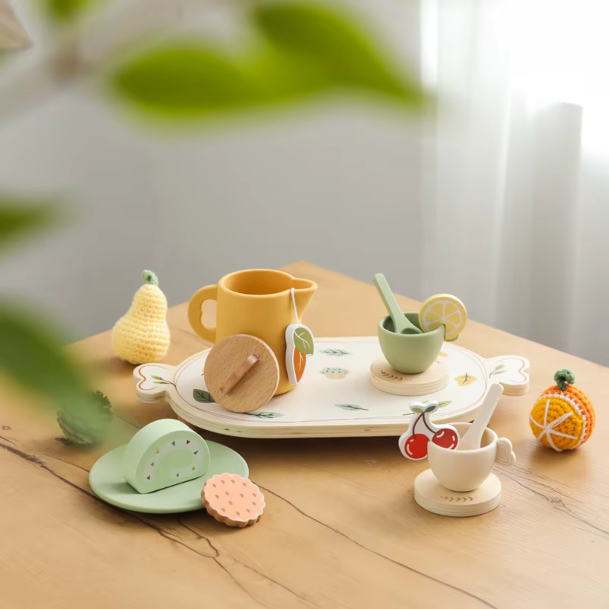 Conjunto de Chá da Tarde Infantil Madeira - Florido